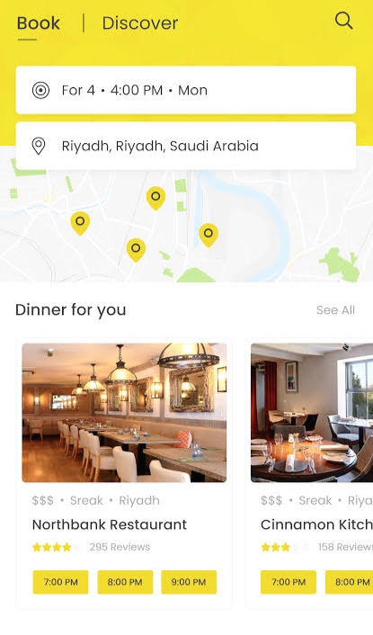 في السعودية أفضل تطبيق لحجز المطاعم