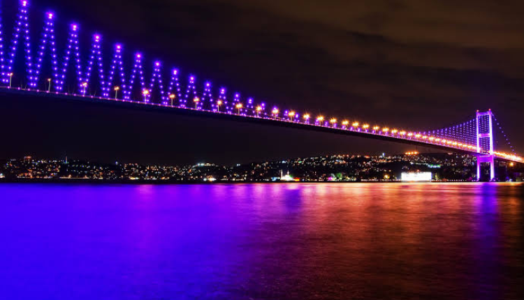 ‪‪مضيق البسفور أحد المناطق السياحية في اسطنبول الاوربية 