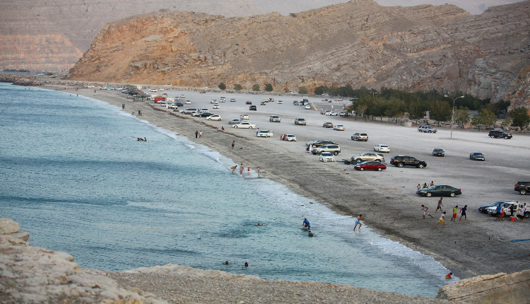 شاطئ شبه جزيرة مسندم